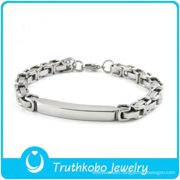 TKB-B0100 Wholesale silver jewelry fashion hand chain 316L stianless steel mens bracelets